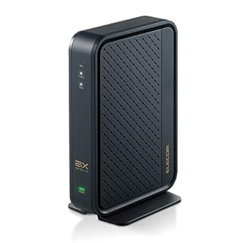 【中古】エレコム 無線LANルーター Wi-Fi6対応 4804+574Mbps 11ax DXアンテナ監修内蔵アンテナ搭載 ワイドバンド5GHz 160MHz対応 ブラック WRC-X5400GS-B