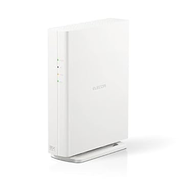 【中古】エレコム Wifi ルーター 無線LAN 最新規格 Wi-Fi6 11ax / 11ac IPv6対応 (IPoE) AX3000 2402+574Mbps 有線Giga 縦置き・壁掛け対応 ビームフォー