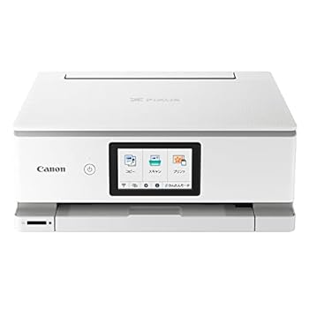 【中古】(非常に良い)Canon プリンター A4インクジェット複合機キヤノン インクジェット複合機 TS8630 WHITE 2022年モデル 6色・独立型・対応インクBCI-330/331シリー