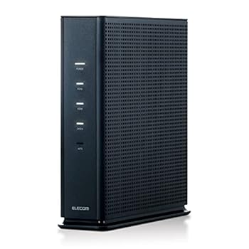 【中古】(非常に良い)エレコム 無線LAN WiFi ルーター Wi-Fi6E AX5400 2402+2402＋574Mbps IPv6(IPoE)対応 ブラック / 戸建3階 マンション4LDK WRC-XE5400GS-G