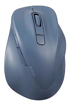 【中古】(非常に良い)エレコム(ELECOM) マウス ワイヤレスマウス EX-G Bluetooth 静音 Mサイズ 5ボタン マルチペアリング 認証 抗菌 ブルー M-XGM30BBSKBU