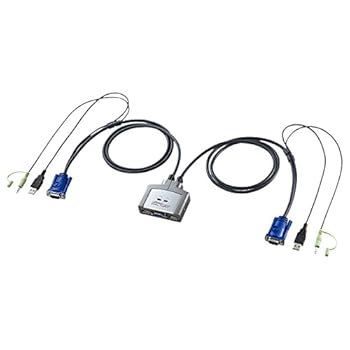 【中古】サンワサプライ パソコン自動切替器(2:1) SW-KVM2AUUN