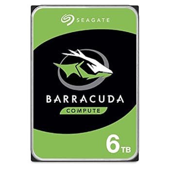 【中古】Seagate BarraCuda 3.5インチ 6TB 内蔵 ハードディスク HDD PC  6Gb/s 256MB 5400rpm  ST6000DM003/FFP