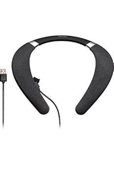 【中古】サンワダイレクト ネックスピーカー 有線/Bluetooth 両対応 マイク 防水 IPX7 400-SP102