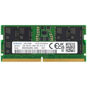 【中古】Samsung 16GB DDR5 4800MHz PC5-38400 CL40 SODIMM 1Rx8 1.1V Non-ECC 262ピン SO-DIMM ノートパソコン RAM メモリ M425R2GA3BB0-CQK