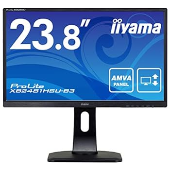 【中古】(非常に良い)iiyama モニター ディスプレイ XB2481HSU-B3 (23.8インチ/フルHD/AMVA/HDMI,D-sub,DisplayPort/昇降/ピボット/)｜GoodLifeStore