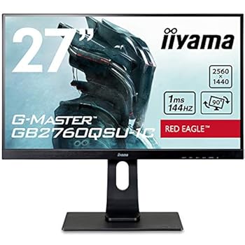 【中古】G-MASTER ゲーミング モニター ディスプレイ 27インチ 144Hz 1ms FreeSync TN WQHD 高さ調整 全ケーブル付 国内サポートiiyama GB2760QSU-B1C｜GoodLifeStore 40,677円