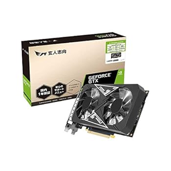 【中古】(非常に良い)玄人志向 NVIDIA GeForce GTX1650搭載 グラフィックボード GDDR6 4GB デュアルファン・補助電源ありモデル GF-GTX1650D6-E4GB/DF2