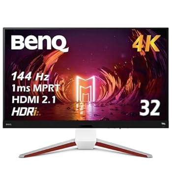 【中古】ベンキュージャパン BenQ MOBIUZ EX3210U ゲーミングモニター (32インチ/4K/IPS/144Hz/PS5対応/2.1chスピーカー/マイク搭載/量子ドット/FreeSync 115,290円