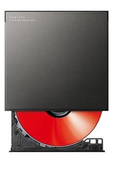 【中古】(非常に良い)ロジテック ポータブルDVDドライブ USB3.2 (Gen1) 再生・編集・書き込みソフト付 Type-A Type-C ブラック LDR-PWA8U3CVBK