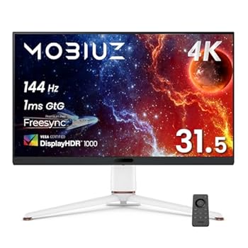 【中古】ベンキュージャパン BenQ MOBIUZ EX321UX ゲーミングモニター 【VGP2026 受賞】 (31.5インチ/4K UHD/ミニLED/量子ドット/144Hz/1ms/HDR 1000/Pix｜GoodLifeStore