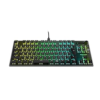 【中古】ROCCAT ゲーミングキーボード Vulcan TKL Pro JP 日本語配列 有線 ブラック/黒 オプティカル リニア テンキーレス RGB ボリュームダイヤル Windo|GoodLifeStore