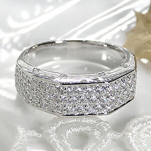 pt900【1.0ct】ダイヤモンド パヴェ リング【送料無料】【刻印無料】【品質保証書付】/ プラチナ １カラット ダイアモンド ダイヤリング ダイヤモンドリング ダイアリング ダイアモンドリング pave 指輪 レディース ギフト プレゼント 110,000円