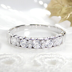 pt900【0.5ct】ダイヤモンド エタニティリング【送料無料】【刻印無料】【品質保証書付】/ ダイヤリング ダイヤモンドリング ダイアリング ダイアモンドリング 人気 可愛い プラチナ 重ねづけ ホワイトデー 指輪 レディース ギフト プレゼント|GOODLUCK jewelry