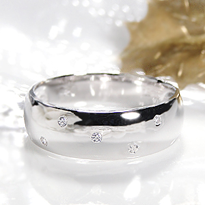 楽天市場】pt900【0.05ct】pt900 ダイヤモンド ドット リング 【送料