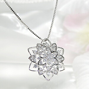 楽天市場】☆K18WG【0.3ct】雪の結晶 ダイヤモンド ネックレス 