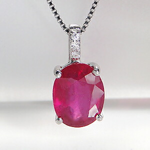 楽天市場】pt900 ペアシェイプ ルビー ダイヤモンド ペンダント トップ