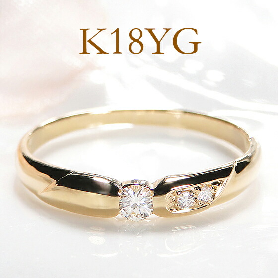 楽天市場】K18YG ルビー＆ダイヤモンド フラワー リングファッション