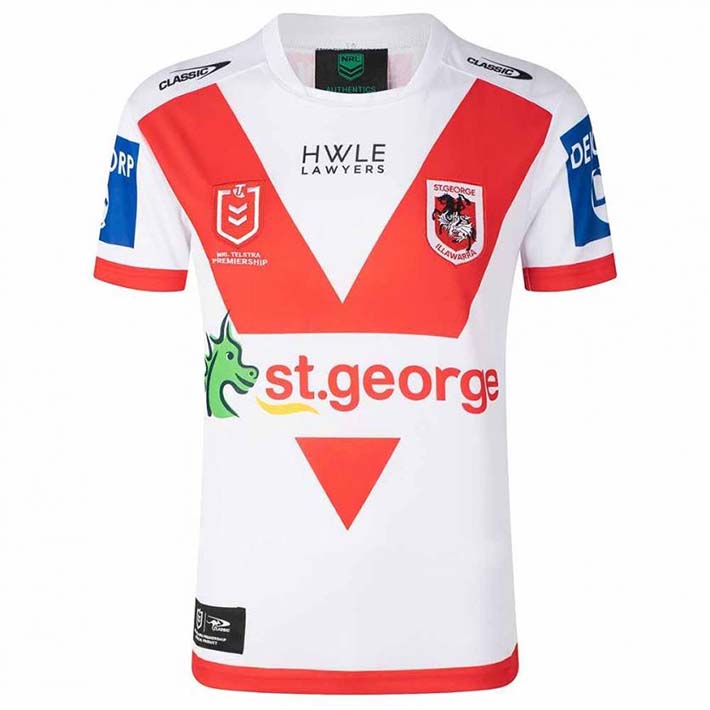 ラグビー NRL セント ジョージ イラワラ ドラゴンズ 選手仕様 ホーム ジャージ