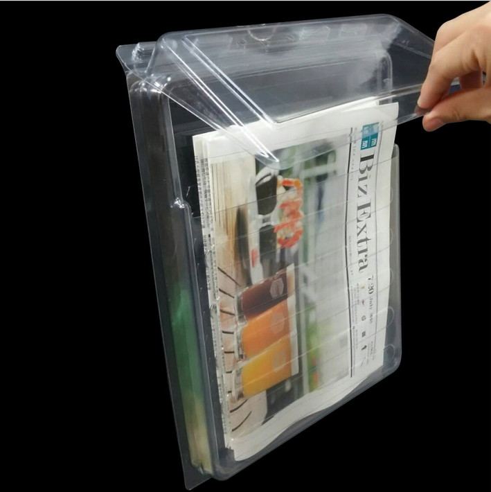 チラシボックス チラシBOX お礼や感謝伝えるプチギフト SP-BOX スマート 無人 最新 配布 チラシケース 屋外用 水が入りづらい設計 A4 サイズ 雨でも配布物が濡れない