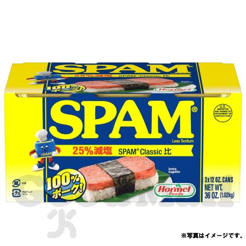 楽天市場】スパムSPAM 減塩 340g×24缶（1ケース） /ポーク缶詰
