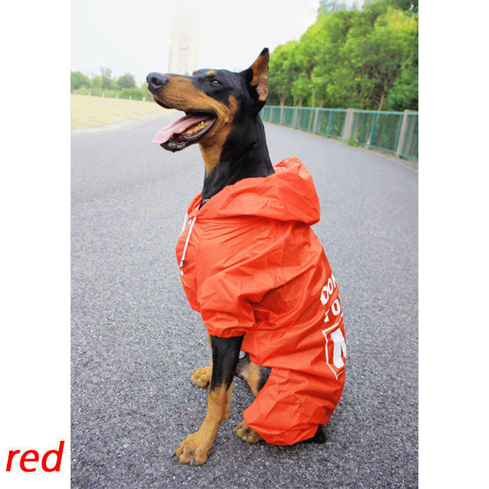 楽天市場 犬 犬用 雨具 かっぱ 梅雨 雨 ペット レインコート 散歩 レイングッズ 服 お散歩グッズ 大型犬 フード バックプリント Goodprice Dragon