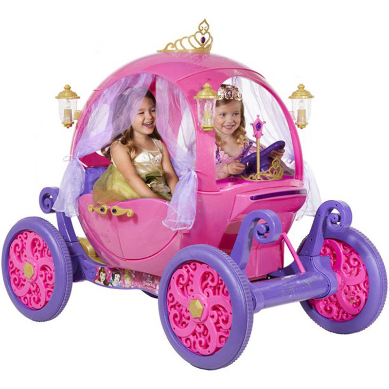 楽天市場 送料無料 電動自動車 ディズニー Disney プリンセス カボチャの馬車 電動おもちゃ ピンク 白雪姫 シンデレラ ラプンツェル グッズ グッズ
