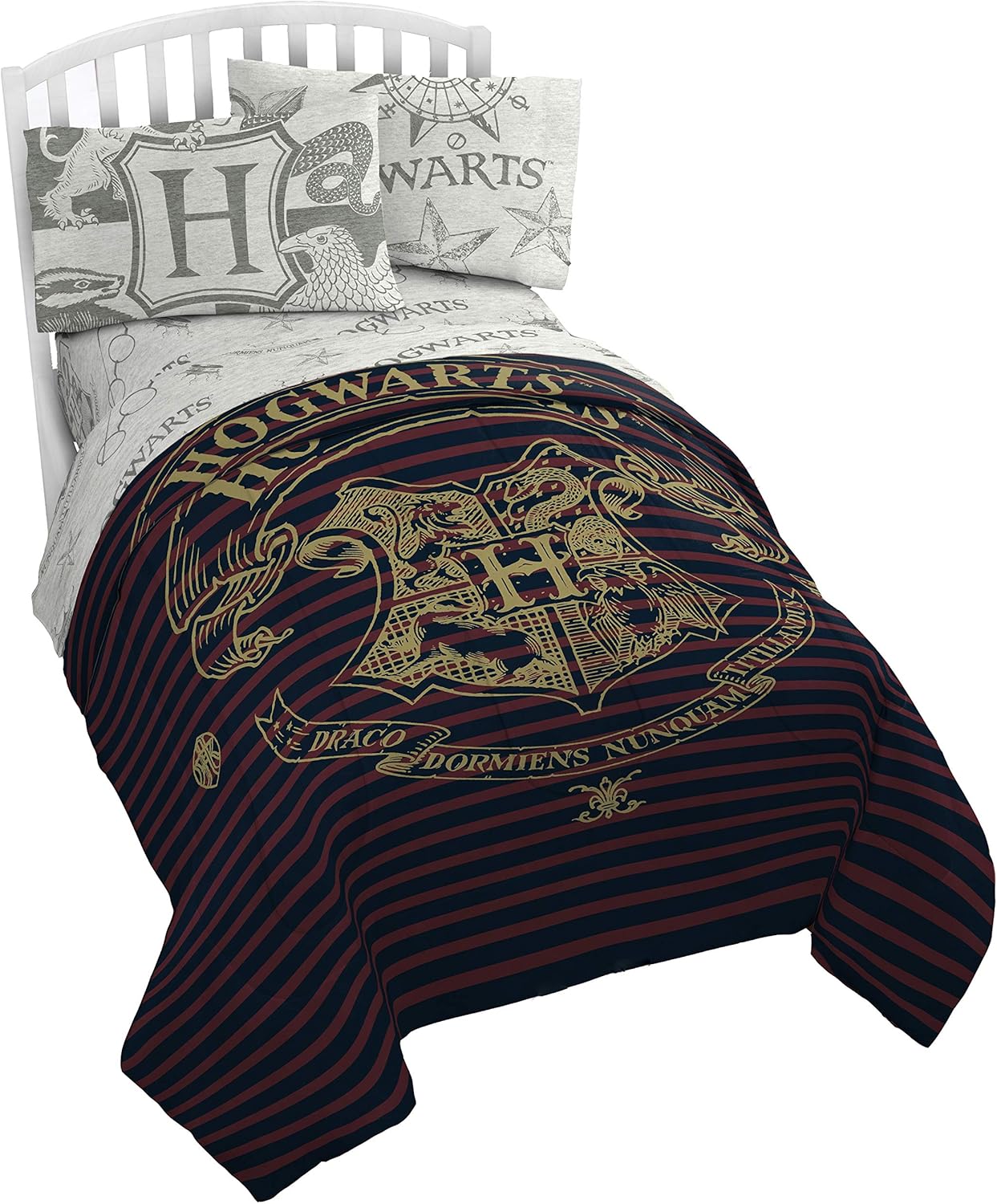 【貨物輸送無料】Harry Potter ハリーポッター ホグワーツ  文字記号 赤ちゃん用 布団仕掛ける シングル 新一年生・子供部屋・文字記号敷き妙＆掛布団＆枕覆いかぶせる 外国で直輸入