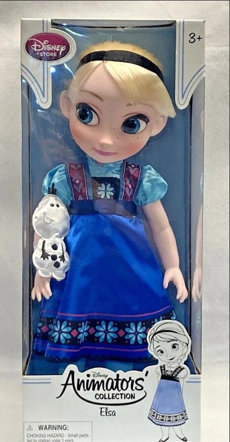 【貨物輸送無料】Disney 一般受けウォルトディズニー アニメーターズ 寄せ合わせお人形さん アナと雪の統治女王 エルサ  アナ雪 16in 約40糎 あやつり人形 図形 Disney 亜米利加売り上げる品 レア  新品未当て嵌める 外国で直輸入