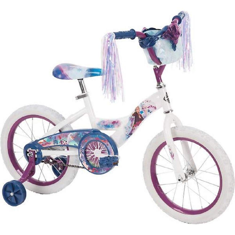 ディズニー　アナと雪の女王　アメリカ販売品　16インチ　子供　キッズバイク　自転車　本体白画像