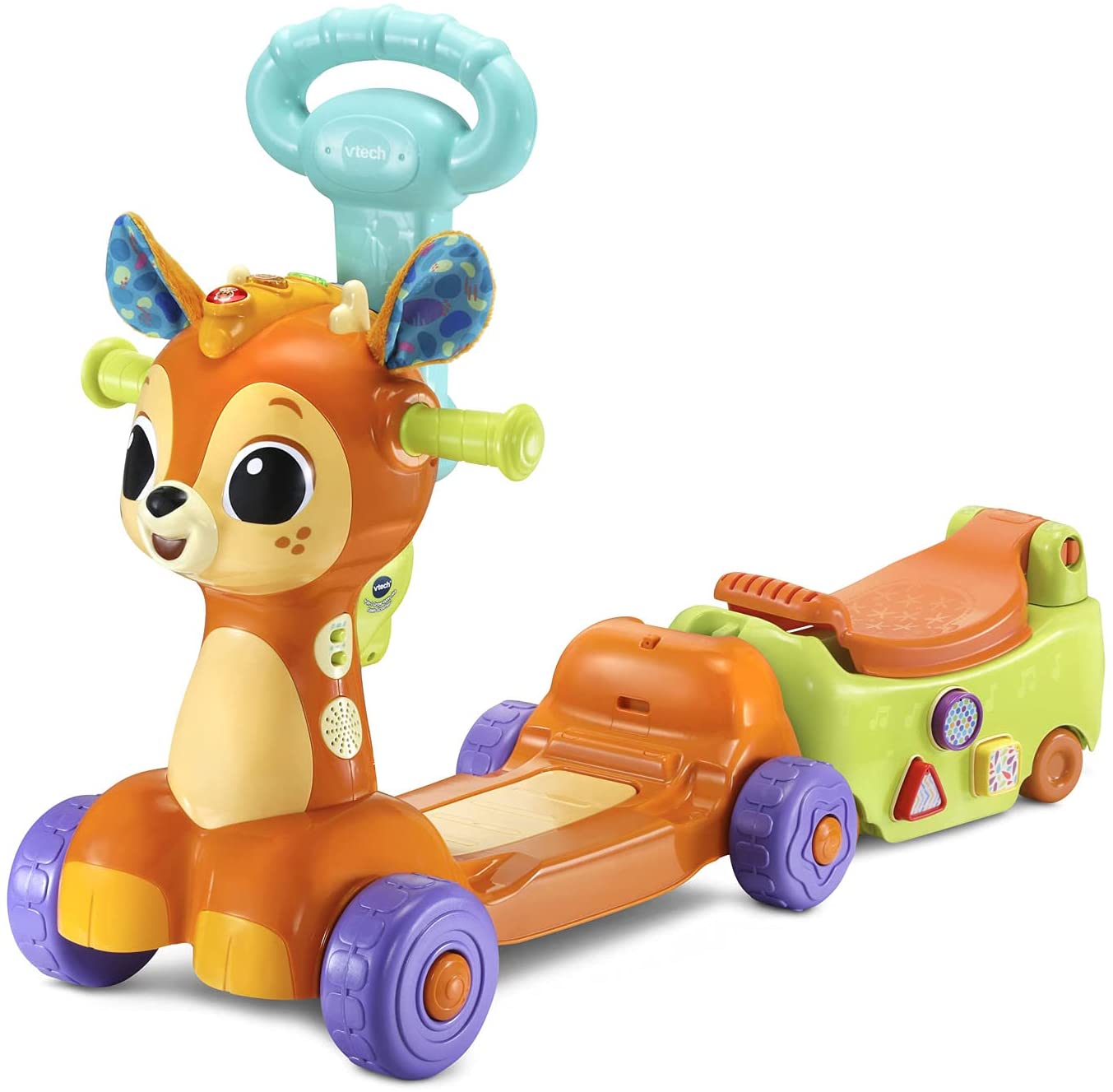 Vtech アクティビティ バンビ 手押し車 スクーター 4 In 1 Grow With Me Fawn Scooterキッズ 子供 知育玩具 英会話 英語 最高級のスーパー