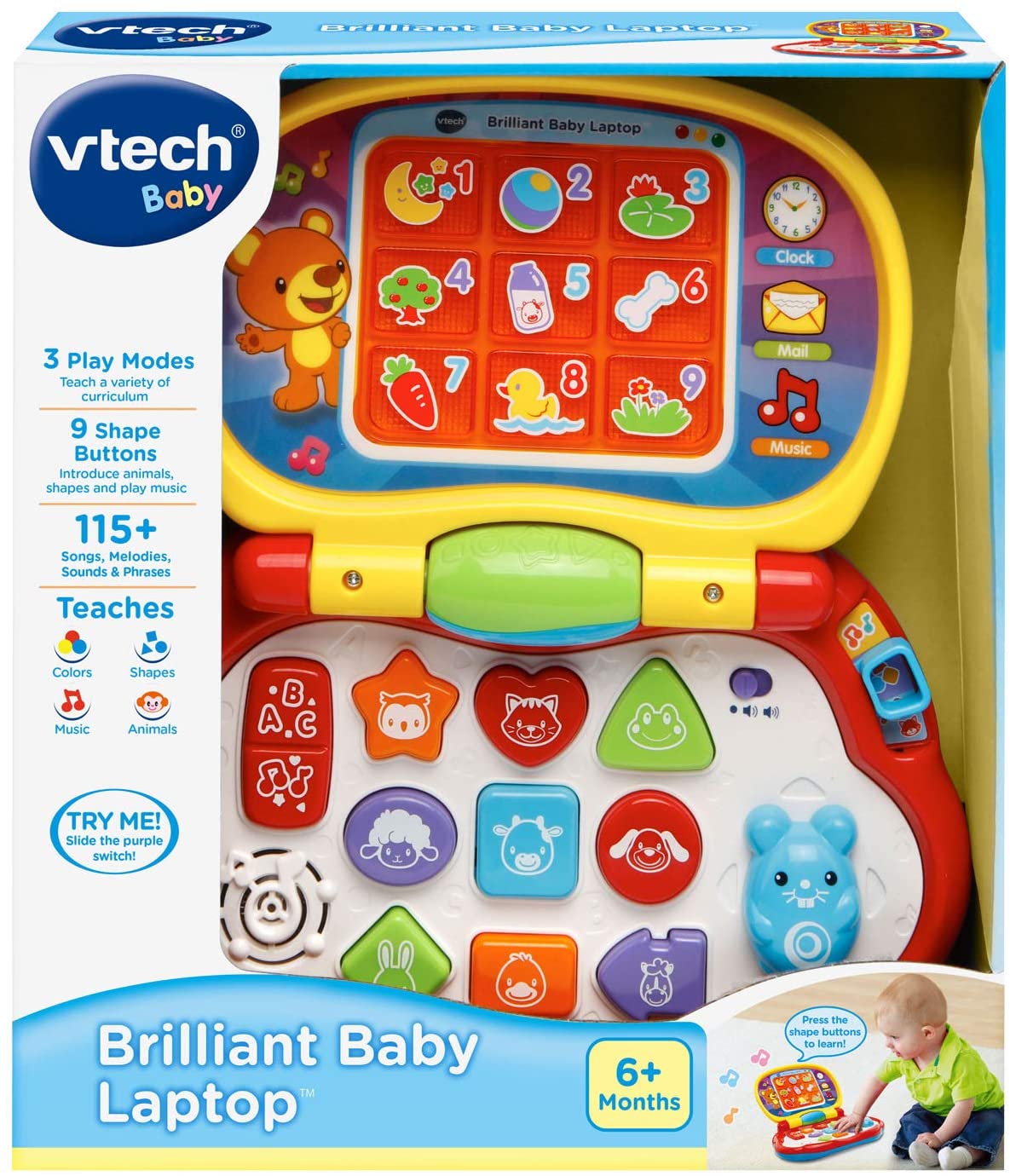 市場 Vtech Vtech Baby パソコン アクティビティ Brilliant Laptop 子供 キッズ 赤ちゃん