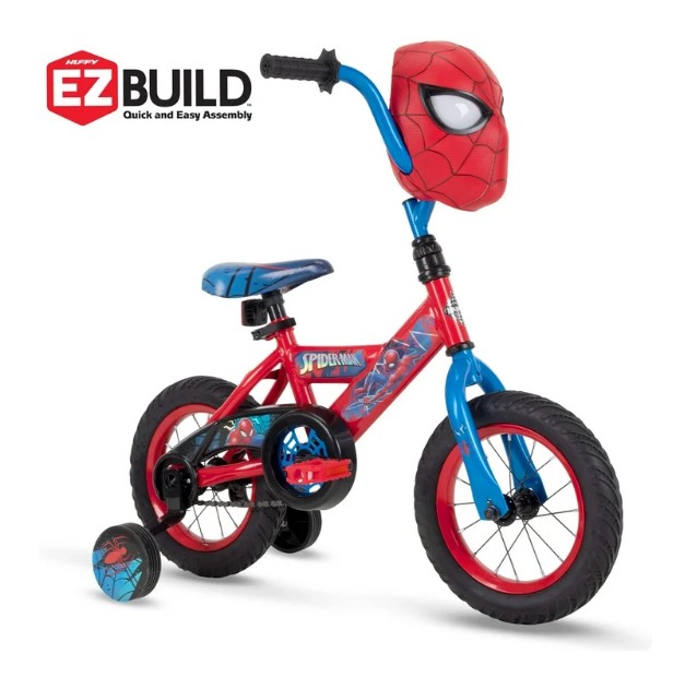 アメリカ直輸入　スパイダーマン　マーベル　子供用　自転車　アウトドア　サイクリング　補助輪付き　12インチ　誕生日　クリスマス