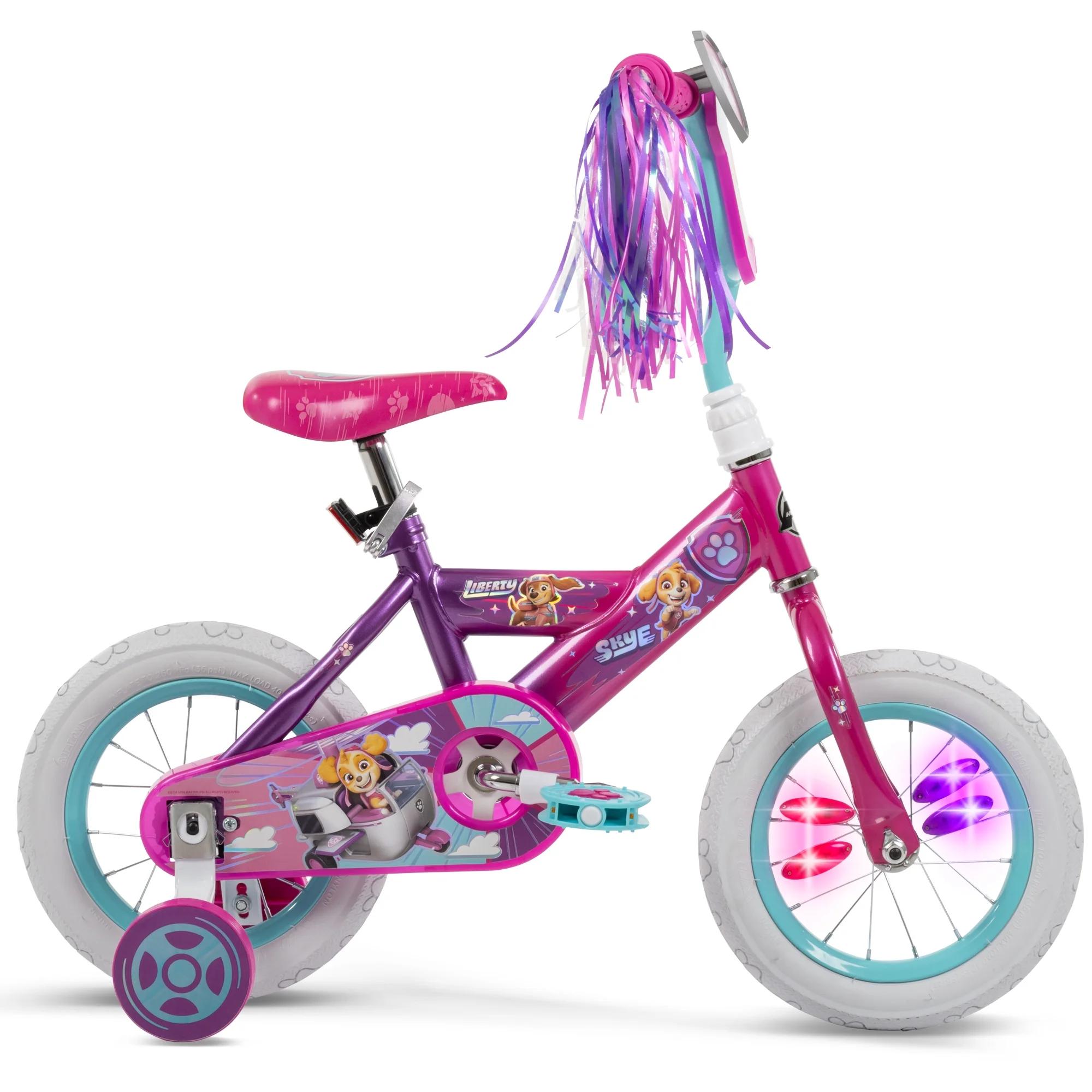 アメリカ直輸入　パウパトロール　スカイ・リバティ・エベレスト　ピンク　子供用　自転車　アウトドア　サイクリング　補助輪付き　12インチ　誕生日　クリスマス｜グッズ&times;グッズ