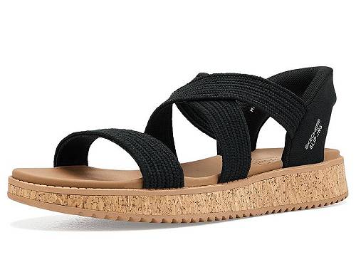 送料無料 ボブス スケッチャーズ BOBS from SKECHERS レディース 女性用 シューズ 靴 サンダル Sun Vibe - Island Stroll - Black｜グッズ&times;グッズ