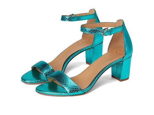 送料無料 ナチュラライザー Naturalizer レディース 女性用 シューズ 靴 ヒール Vera - Teal Metallic Snake Print Leather