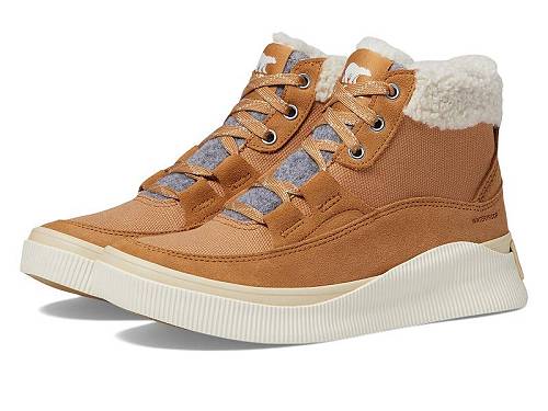 貨物輸送無料 ソレル SOREL レディース お上さん用 シューズ 靴 スニーカー 運動すること靴 Out N About(TM) IV Mid Sneaker Waterproof - Tawny Buff/Honey White
