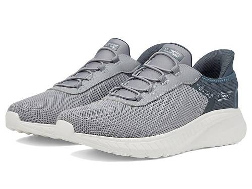 貨物輸送無料 ボブス スケッチャーズ BOBS from SKECHERS メンズ 成人男性用 シューズ 靴 スニーカー 運動すること靴 Hands Free Slip-Ins Squad Chaos - Tough Wallk - Grey