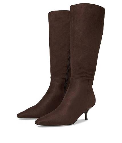 貨物輸送無料 野球クラブ酉の方角 Nine West レディース お上さん用 シューズ 靴 ブーツ ロングブーツ Havier Wide Calf - Dark Brown