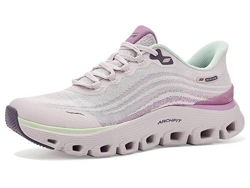 貨物輸送無料 スケッチャーズ SKECHERS レディース 亭主もち用 シューズ 靴 スニーカー 運動すること靴 Skechers Arch Fit Glide-step Wave Hands Free Skip-ins - Lavender