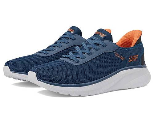 送料無料 ボブス スケッチャーズ BOBS from SKECHERS メンズ 男性用 シューズ 靴 スニーカー 運動靴 Hands Free Slip-Ins Squad Chaos - Solid Tour - Navy Multi|グッズ×グッズ