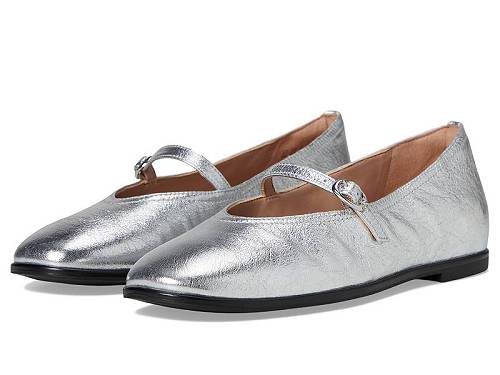 送料無料 ナチュラライザー Naturalizer レディース 女性用 シューズ 靴 フラット Elina Mary Janes - Silver Leather｜グッズ&times;グッズ