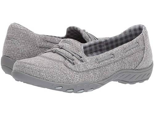 送料無料 スケッチャーズ SKECHERS レディース 女性用 シューズ 靴 ボートシューズ Breathe-Easy - Good Influence - Gray|グッズ×グッズ