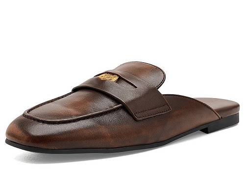 貨物輸送無料 野球クラブ酉の方角 Nine West レディース お上さん用 シューズ 靴 置き目毛皮 短艇シューズ Evans - Dark Brown Leather