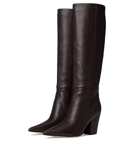 送料無料 ナインウエスト Nine West レディース 女性用 シューズ 靴 ブーツ ロングブーツ Adera - Dark Brown Leather｜グッズ&times;グッズ