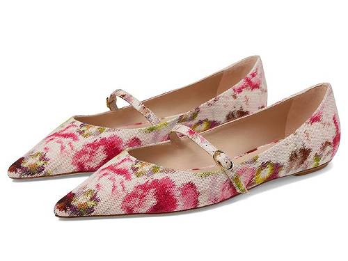 貨物輸送無料 スチュアートワイツマン Stuart Weitzman レディース お上さん用 シューズ 靴 木目細か Emilia Mary Jane Flat - Pink Multi スリッポン-靴-レディース靴