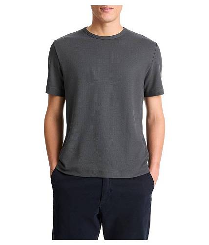 貨物輸送無料 ヴィンス Vince メンズ 成人男性用 流行り物 プルオーバー Pima Pique Short Sleeve Crew - Soft Black