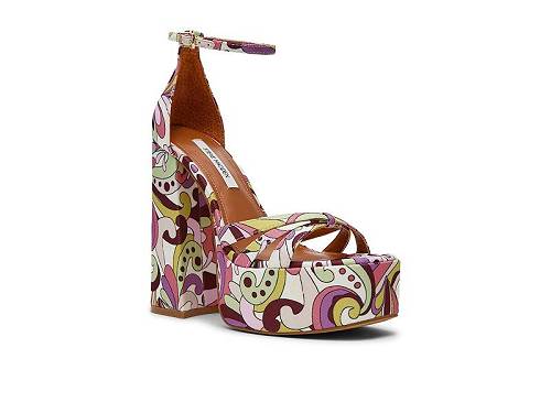 貨物輸送無料 スティーブマデン Steve Madden レディース お上さん用 シューズ 靴 踵 Retro - Pink Print