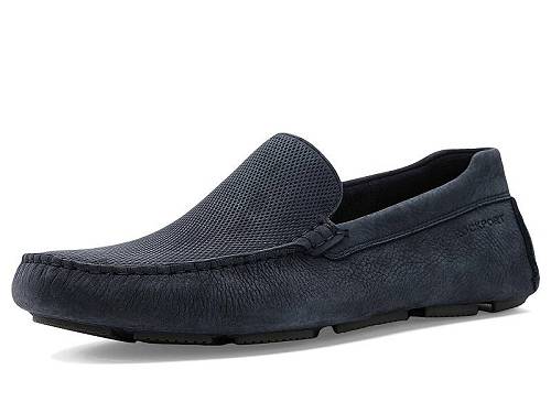 送料無料 ロックポート Rockport メンズ 男性用 シューズ 靴 ローファー Rodger - Dark Blue Leather｜グッズ&times;グッズ