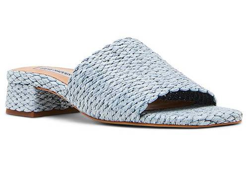 貨物輸送無料 スティーブマデン Steve Madden レディース お上さん用 シューズ 靴 踵 Montgomery - Blue Raffia